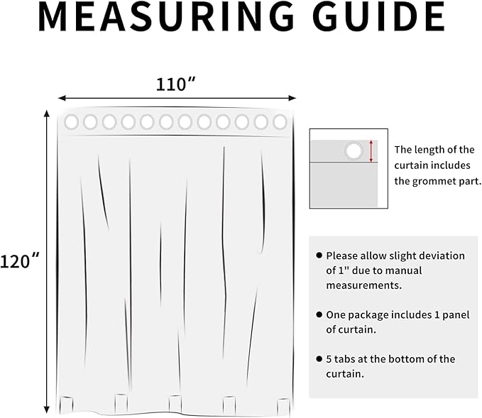 Easy-Going Linen Look Outdoor Curtains Waterproof Windproof Porch Curtains, Soft Thicken Outdoor Privacy Curtains for Patio, Gazebo, Grommet Top and Tab Bottom Drape, 1 Panel, 110x120 inch, White
