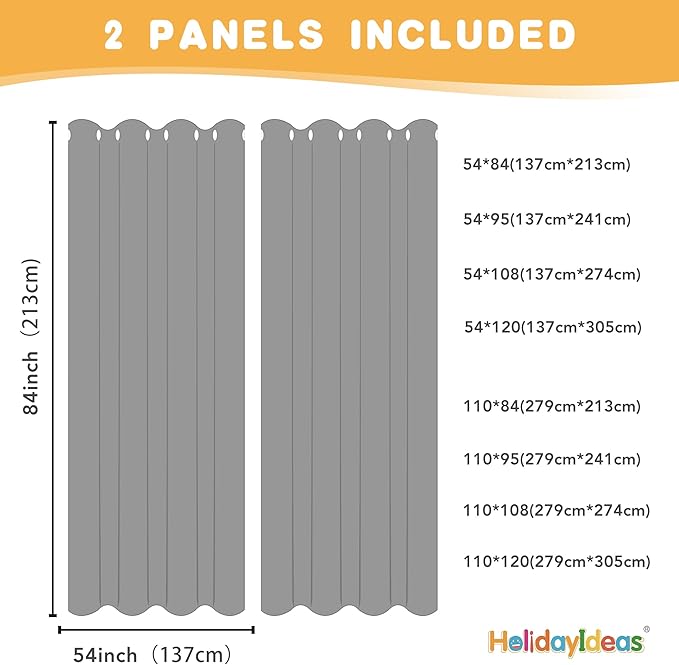 HolidayIdeas Extra Wide Outdoor Curtains for Patio Waterproof, 2 Panels - 110 x 84 Inch - Privacy & Light Filtering Curtains Grommet Outside Curtains for Porch, Gazebo, Pergola, Backyard (Teal