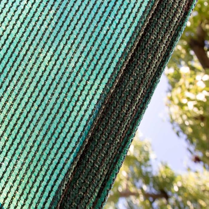 Amgo Custom Size 23' x 23' x 23' Green Triangle Sun Shade Sail UPF50+ AGTAPRT12, Order to Make Canopy Awning, 95% UV Blockage, Water & Air Permeable, Commercial Standard (We Customize)
