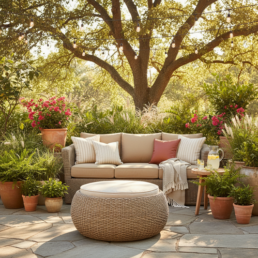Choosing a Wicker Rattan Outdoor Ottoman with Cushion: A Room-by-Room Guide to Comfort and Style on Your Patio