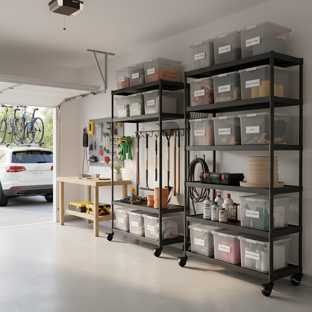 Garage Storage on a Budget: How to Get Heavy Duty Rolling Garage Shelving with Wheels Without Spending a Fortune