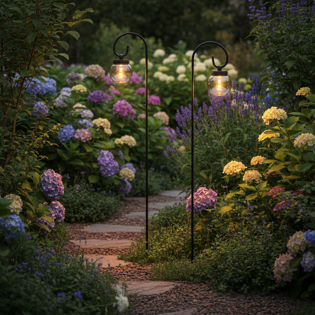 Small Space, Big Impact: How to Use Shepherd Hooks for Hanging Solar Lanterns in Your Garden