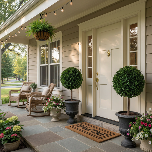 From Bare Entryway to Beautiful Curb Appeal: A Step-by-Step UV Resistant Artificial Shrubs Guide for Front Porch Decorators
