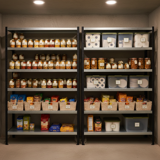 From Cluttered Chaos to Organized Calm: A Step-by-Step Industrial Pantry Shelving Unit Guide for Basement Organization