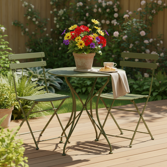 Fake Potted Flowers for Outdoor Patio Tables Sizing Decoded: How to Pick the Right Scale for Small Bistro Setups, Large Dining Tables, and Windy Exposed Patios