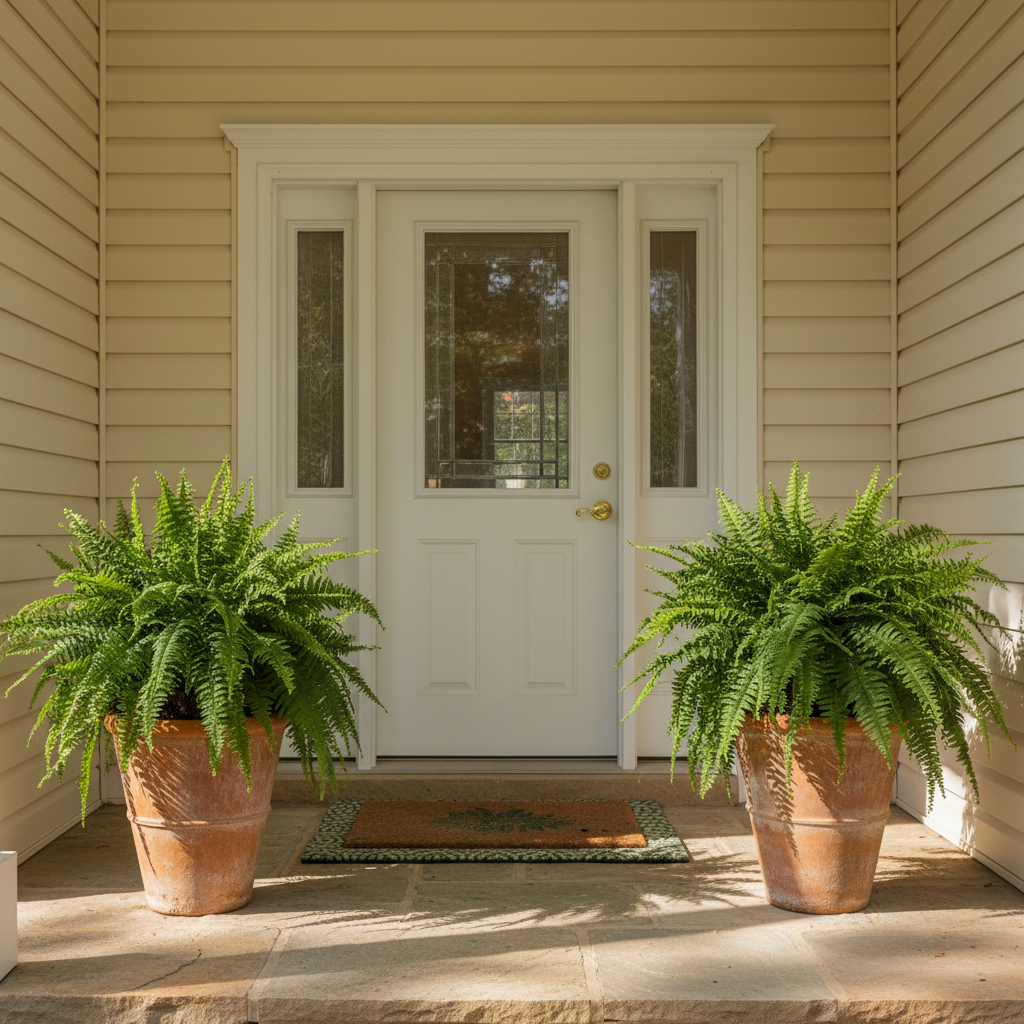 Small Space, Big Impact: How to Use Large Artificial Fern Bushes in Outdoor Home Decor