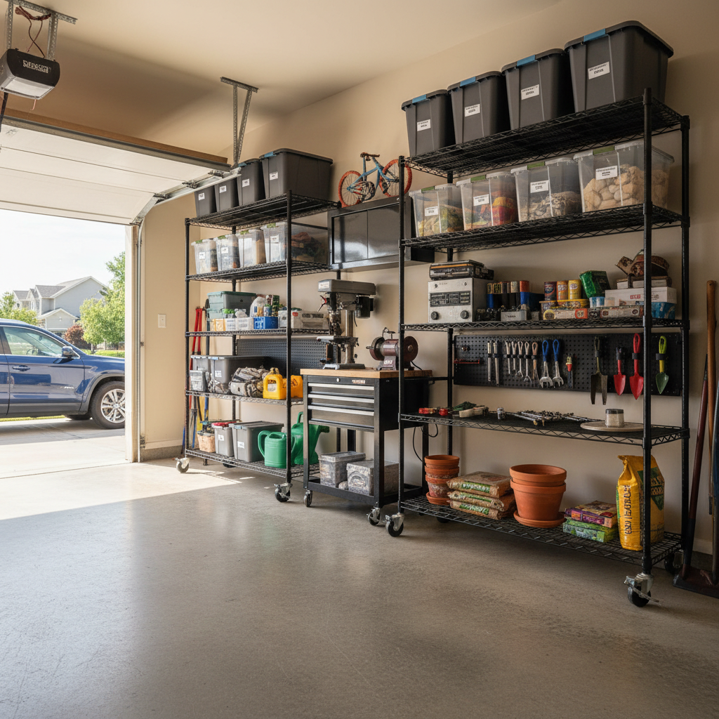 From Cluttered Chaos to Organized Garage: A Step-by-Step Heavy Duty Wire Shelving with Wheels Guide for Homeowners
