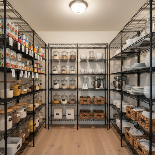 Matching Heavy Duty Adjustable Metal Shelving to Your Pantry: A Practical Capacity and Flexibility Guide for Small Kitchens, Deep Pantries, and Garage-Adjacent Storage