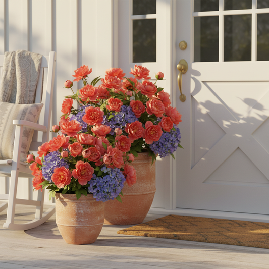 UV Resistant Fake Outdoor Flowers for Planters: A Room-by-Room Guide to Year-Round Curb Appeal