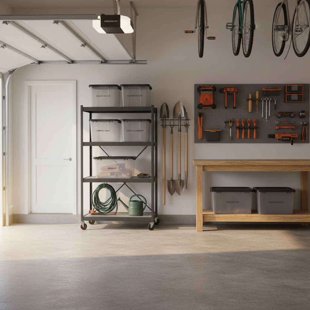 Casters In, Fixed Legs Out: What Newer Foldable Utility Shelf with Wheels for Garage Designs Traded Away