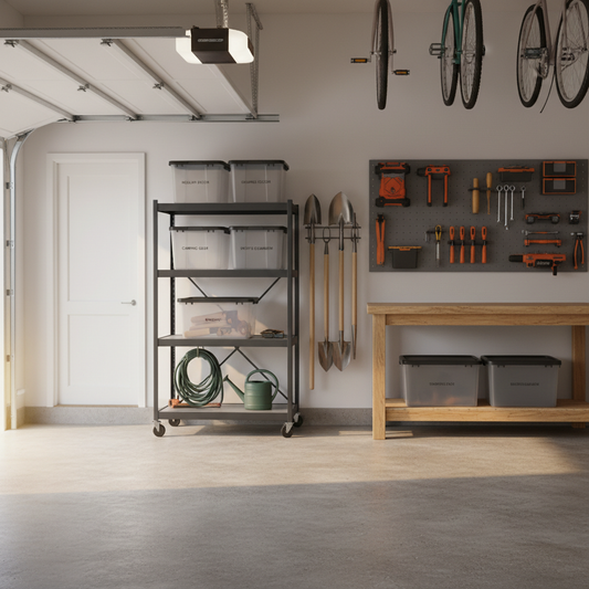 Casters In, Fixed Legs Out: What Newer Foldable Utility Shelf with Wheels for Garage Designs Traded Away