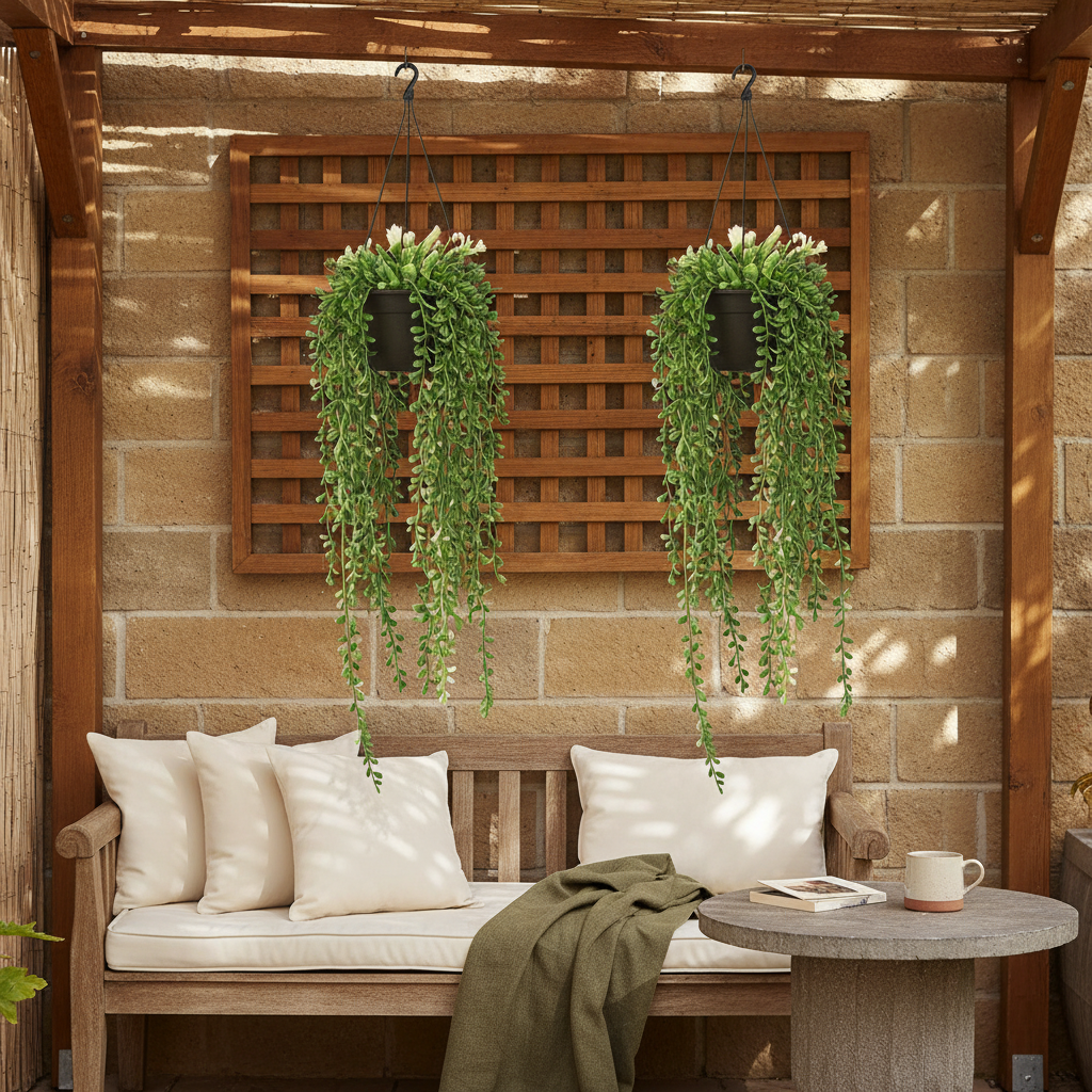 Matching Artificial Hanging Succulents to Your Outdoor Wall: A Practical Durability and Style Guide for Covered Patios, Fence Displays, and Front Porch Decor