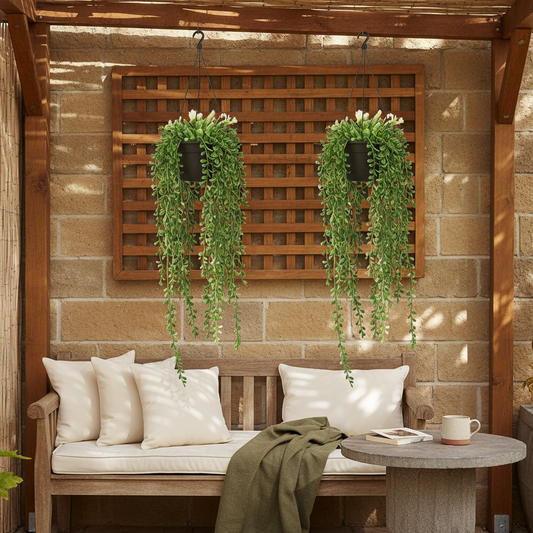 Matching Artificial Hanging Succulents to Your Outdoor Wall: A Practical Durability and Style Guide for Covered Patios, Fence Displays, and Front Porch Decor