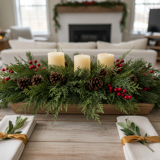 Faux Greenery Stems for Holiday Table Centerpieces 101: Everything First-Time Decorators Should Know Before Their First Purchase
