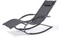 Outdoor Lounge Chair, Chaise Lounge for Patio & Lawn, Pool Lounge Chairs with Removable Pillow, Dark Grey