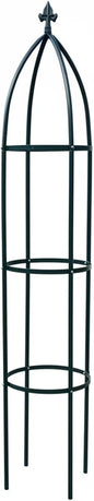 100% Metal Obelisk Garden Trellis 6.3 Feet Tall Sturdy Plant Support for Climbing Vines and Flowers Stands,1pc Upgrade (Green, Large)