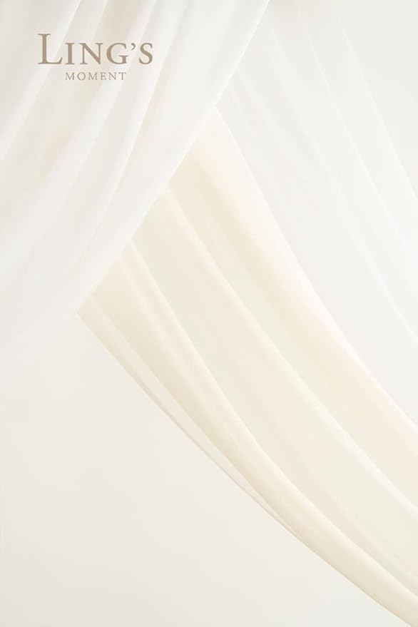 Artificial Flowers Wedding Arch Kit, 4 Piece Set, White and Sage Green
