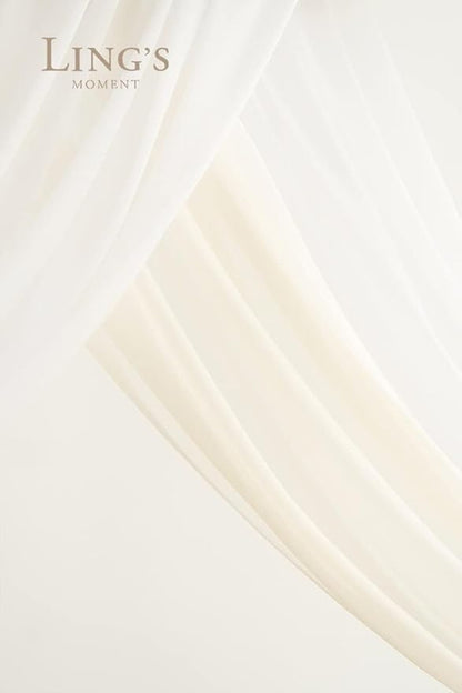 Artificial Flowers Wedding Arch Kit, 4 Piece Set, White and Sage Green