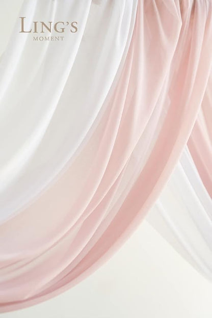 Artificial Wedding Arch Flowers Kit, Dusty Rose and Cream Silk, 4-Piece