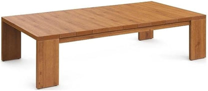 Modway Tahoe Acacia Wood Rectangular Outdoor Patio Coffee Table in Natural - Ideal as Garden Coffee Table or Porch Table