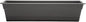 Bloem Dura Cotta Window Box Planter: 24" - Charcoal - with Tray, Weatherproof Resin Box, Removable Tray for Indoor & Outdoor Use, Gardening, 3 Gallon Capacity