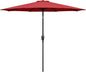 Simple Deluxe 9' Patio Umbrella Outdoor Table Market Yard Umbrella with Push Button Tilt/Crank