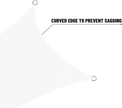 LOVE STORY Rectangle 5'x10' Waterproof Sun Shade Sail Canopy UV Block for Outdoor Patio Backyard Carport,White(We Make Custom Size)