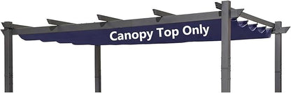 Pergola Shade Cover Replacement Canopy Top Compatible with 10 X 13 ft 6-Bar Pergola Frames - Navy Blue (Canopy Size 116" W x 135" L, Canopy Top Only)