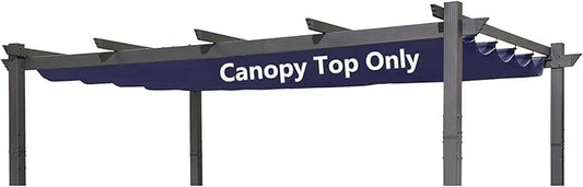 Pergola Shade Cover Replacement Canopy Top Compatible with 10 X 13 ft 6-Bar Pergola Frames - Navy Blue (Canopy Size 116" W x 135" L, Canopy Top Only)