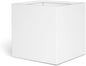 White Outdoor Planter Square Steel Planters Galvanized Steel Planter Box 20 Inch Indoor Metal Large Planters Cube Heavy Duty Modern Commercial Residential for Trees Patio Yard Garden