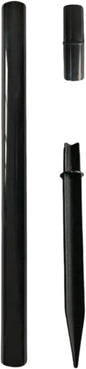 8.25" Reinforced ABS Plastic Solar Ground Spikes - Durable Solar Light Replacement Stakes for Garden, Pathway, Deck, Camping, Christmas Lights (Fits 0.83" Inside Diameter) (Black-1 Pack)