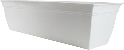 The HC Companies 24" Eclipse PlasticWindow Box 7.76"x24"x6.57" in White Color