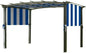 Garden Winds Universal Pergola Replacement Canopy Top Cover, Dimensions: 205" L x 81" W - Classic Stripe Blue, 350