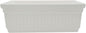 The HC Companies Venetian Window Planter Box w/Drain Plug - Long Planter Box for Windowsills, Balconies & More - Plastic Rectangular Outdoor Planters for Herbs & Flowers (18" White, Pack of 1)