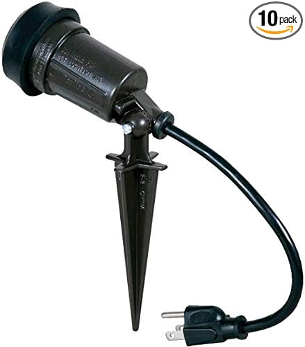 BELL Hubbell SL101B Portable Spike Light Par 38 Bulb Bronze Finish,75-150 Watt,(Pack of 10)