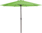 MEWAY 12ft Patio Umbrella Outdoor Table Umbrellas with Crank, Market Umbrella 8 Sturdy Ribs for Deck, Garden, Pool and Backyard, Grass Green