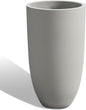Tall Planters for Outdoor Plants, Large Concrete Flower Pots for Garden Front Porch, Patio, Indoor (Gray)