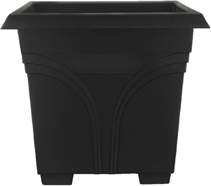 Southern Patio SPAT-MB3612BK 36-Inch Medallion Hanging Windowsill Garden Box Planter, Black (3 Pack)