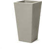 Step2 Tremont Tall Square Tapered Planter, 28", Indoor/Outdoor Plants, Efficient Drainage, Durable Resin, Concrete