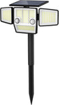 Solar Motion Light Outdoor with Stake, 180° PIR Motion Sensor 360° Illumination, In-Ground or Wall Mount, 236 LED 2500 Lumens Solar Powered Security Flood Light, 3 Modes, IP65 Waterproof, 1 Pack