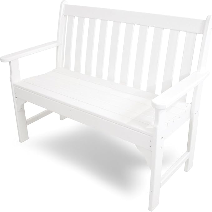 POLYWOOD GNB48WH Vineyard 48" Bench, White