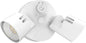 Lithonia Lighting HomeGuard 2-Light LED Outdoor Flood Lights, Outdoor LED Lights, Dusk to Dawn Sensor, Adjustable Lumens, 4000K Cool White, Round Heads, White (HGX LED 2RH ALO 40K 120 PE WH M2)