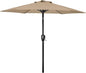Simple Deluxe 9' Patio Umbrella Outdoor Table Market Yard Umbrella with Push Button Tilt/Crank