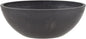 PSW Pot Collection M20DCB 8-inch Plastic/Stone/Wood Composite Low Bowl Planter – No Drainage Hole (Drillable), Shallow Indoor/Outer Pot for Succulents, Bonsai, Fairy Gardens, Herbs, Dark Charcoal
