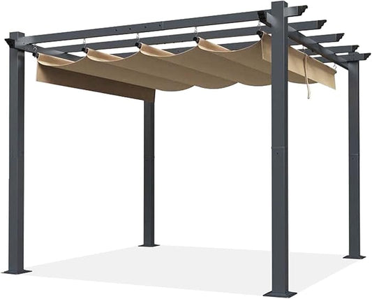 SCOCANOPY Beige Ripstop Replacement Cover Fit for Home Depot Hampton Bay Pergola # GFM00467F,GFM00469A
