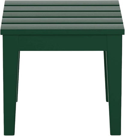 WestinTrends Ashore Outdoor Patio Modern Adirondack Side Table, Dark Green by WestinTrends