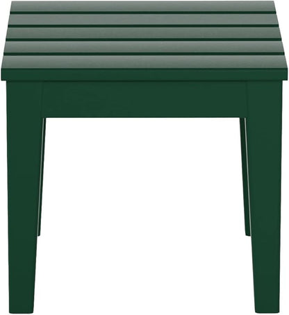 WestinTrends Ashore Outdoor Patio Modern Adirondack Side Table, Dark Green - Image 4