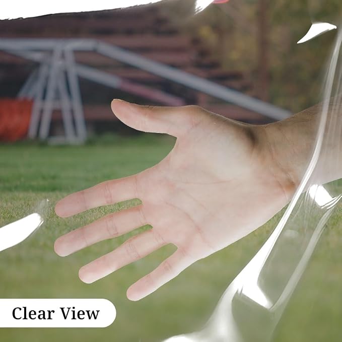 Covers & All Outdoor Clear Panel Curtain, 12 oz Vinyl Outdoor Curtains - Image 5