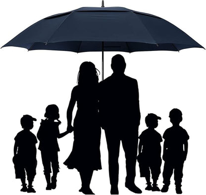 G4Free 47/54/62/68/72 Inch Automatic Open Golf Umbrella Oversize Extra Large Double Canopy Vented Windproof Waterproof Stick Umbrellas