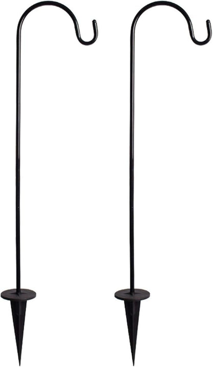 2 Pack Adjustable Shepherd Hooks, 26.77 Inch Stainless Steel Garden Stakes for Hanging Plants, Outdoor Decor, Weddings, Solar Lights, Plant Baskets, Durable & Versatile